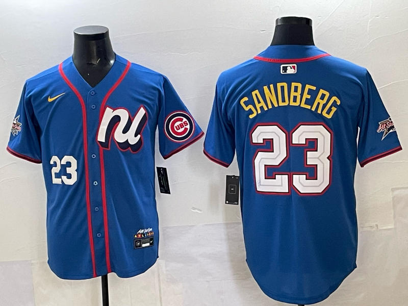 Men Chicago Cubs #23 Sandberg blue Nike MLB All Star 2025 Jersey 05->chicago cubs->MLB Jersey
